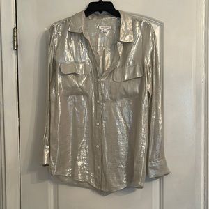 Lurex Equipment Blouse